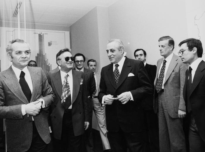 Incontro con l'amministratore delegato del Credito Italiano Mario ...